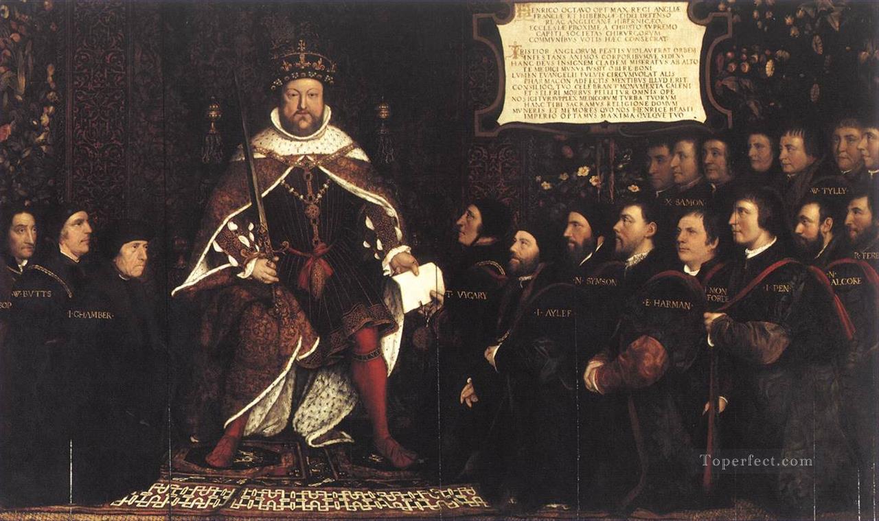 Henry VIII and the Barber Surgeons Renaissance Hans Holbein the Younger Oil Paintings